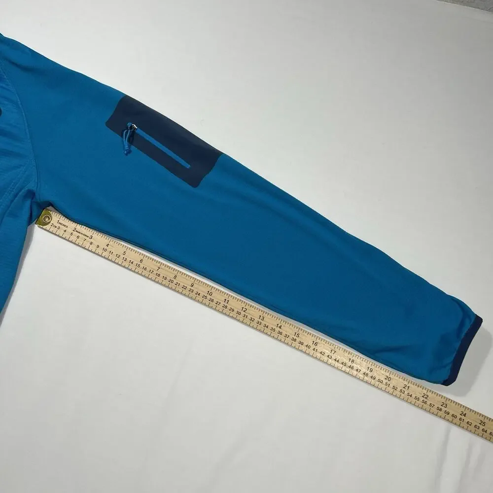 Mens The North Face Borod Fleece Full Zip Jacket Coat Blue L